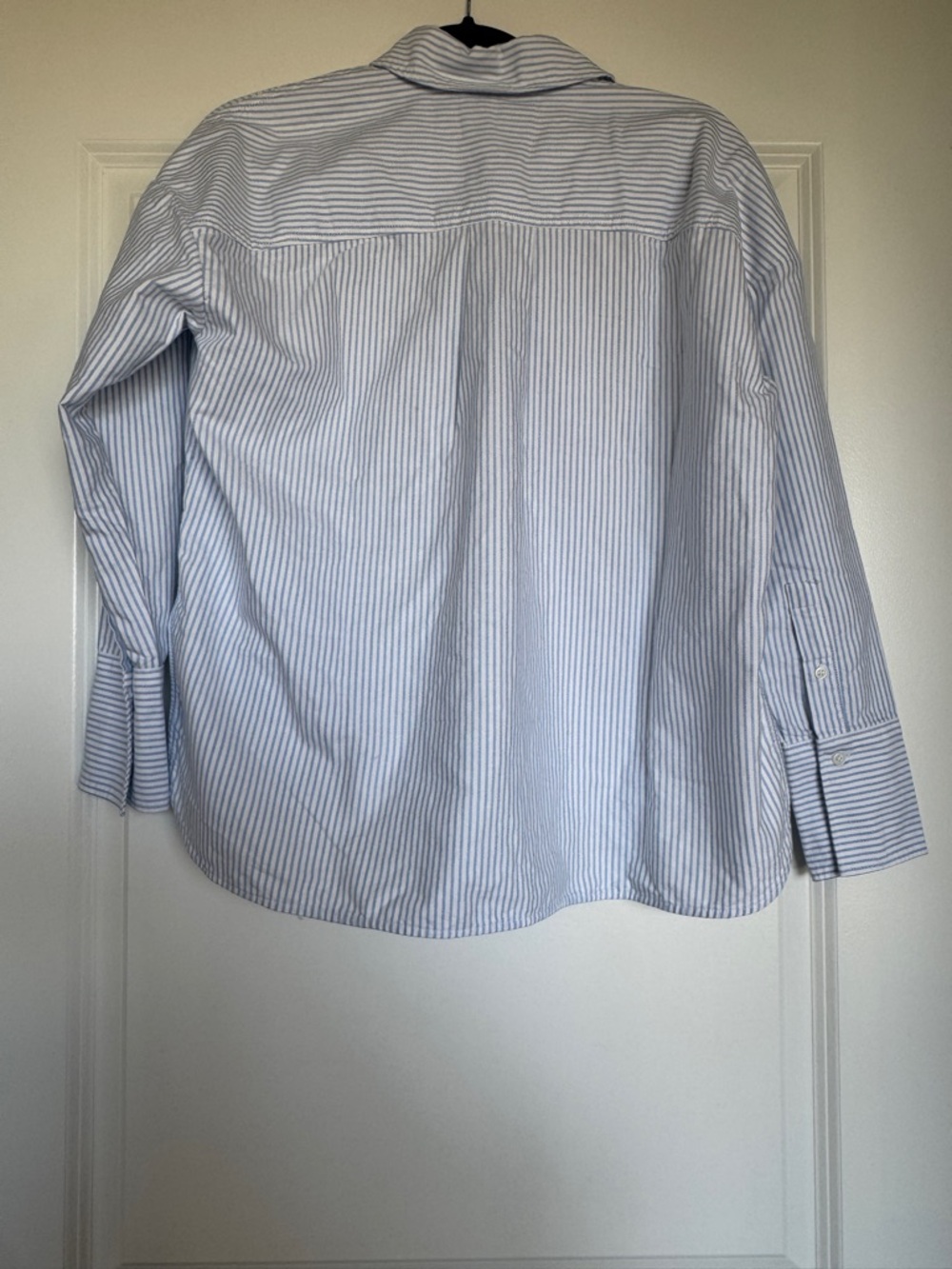 NWT! | EVERLANE Women’s The Boxy Oxford in White / Blue Stripe | Size XXS - Picture 8 of 16